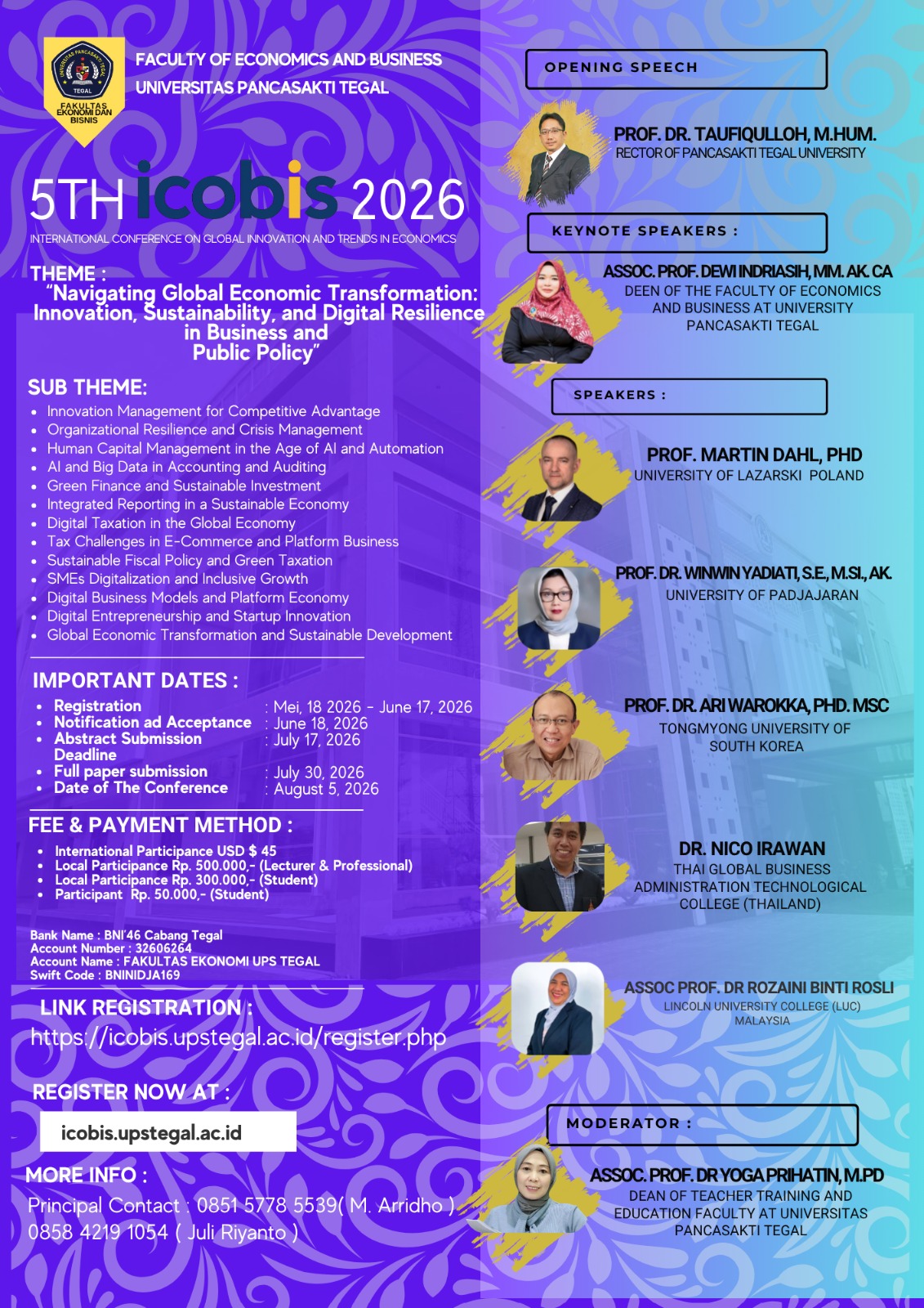 ICOBIS 2026 Conference Flyer